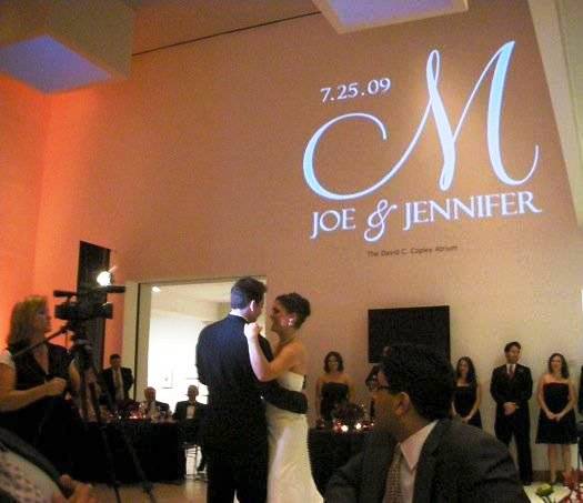 Logotipu gobo projektoriaus nuoma vestuvems